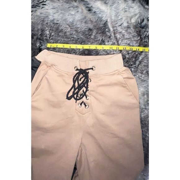 Tiger Mist Jogger Beige/Black Pacifica Lace -Up Track Pants, Size Xs - Picture 11 of 14